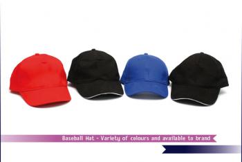 Baseball Hat - Variety of colours and available to brand